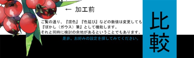 写真のようなボケ表現をイラストで作成するには Saiの被写界深度を浅くしたぼかし講座です お絵かき図鑑