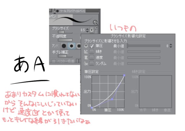 デフォルトに近い設定