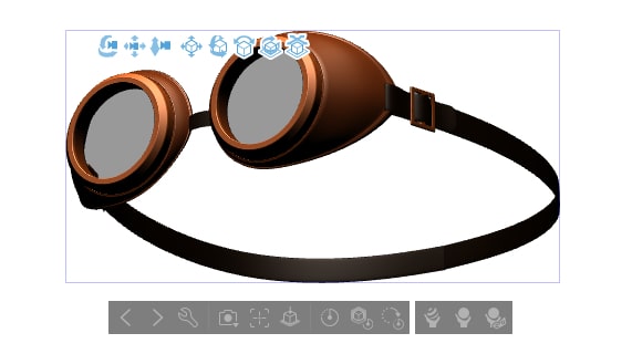 ゴーグルの3D素材