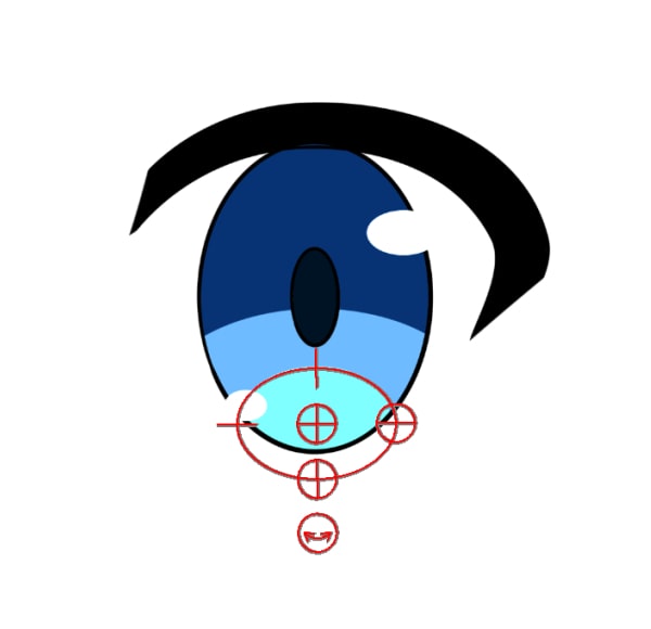 キャラクターの目にも使える