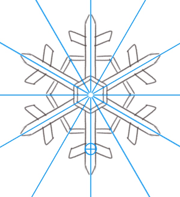 雪の結晶やレース模様などに便利
