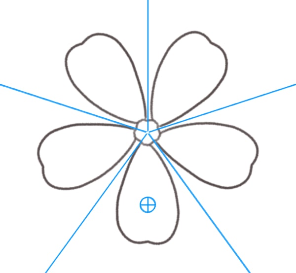 花や星を描くときに便利