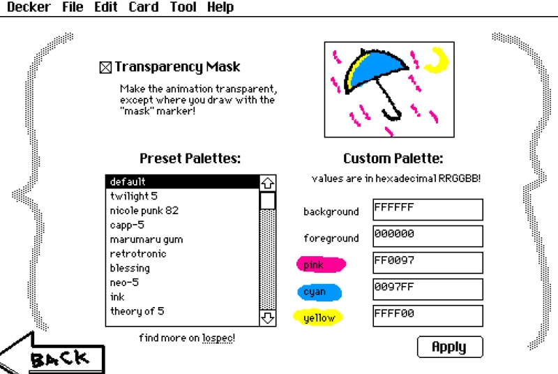 オプション画面