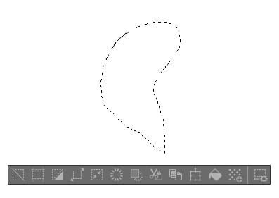 投げなわ／折れ線で選択範囲を作る