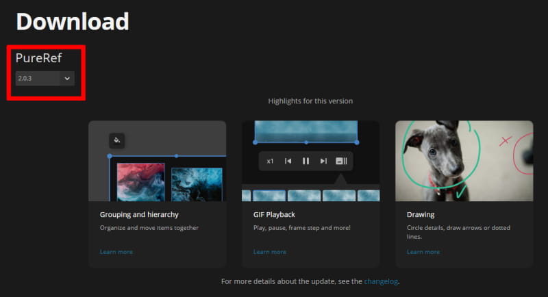 バージョンを選択する
