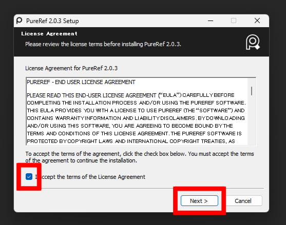 PureRefをインストールする