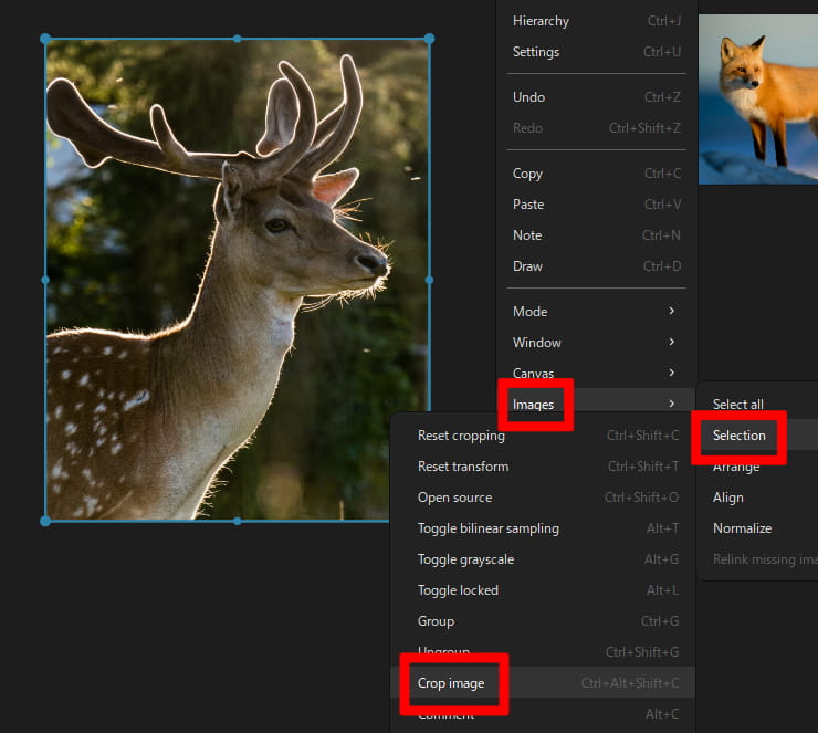 画像をトリミングする