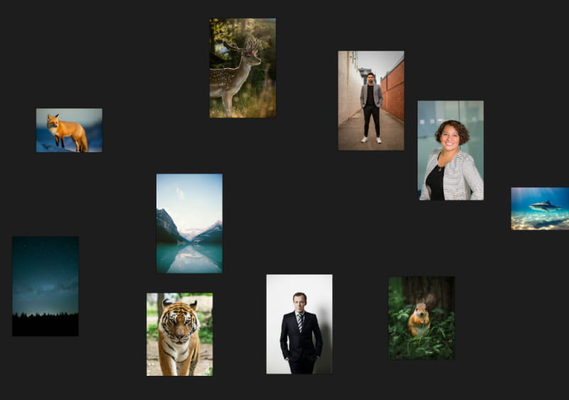 キャンバス内の画像がスケーリングされる