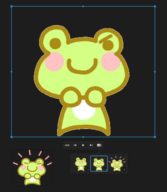 GIFアニメーションを表示する