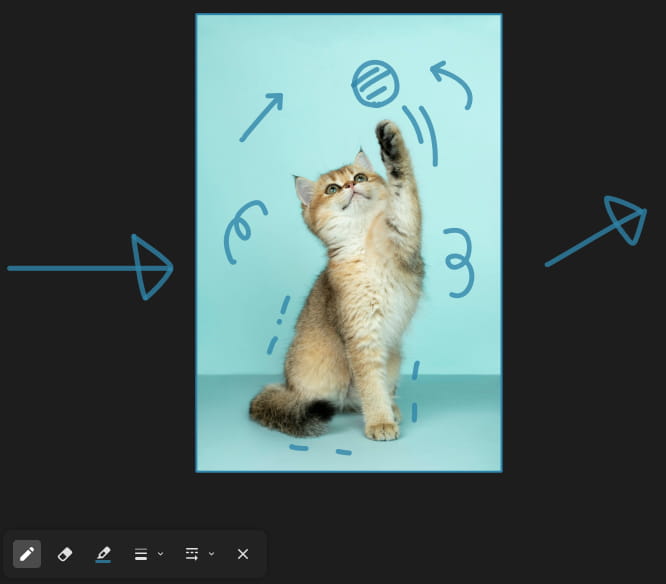 描画モードで絵を描く