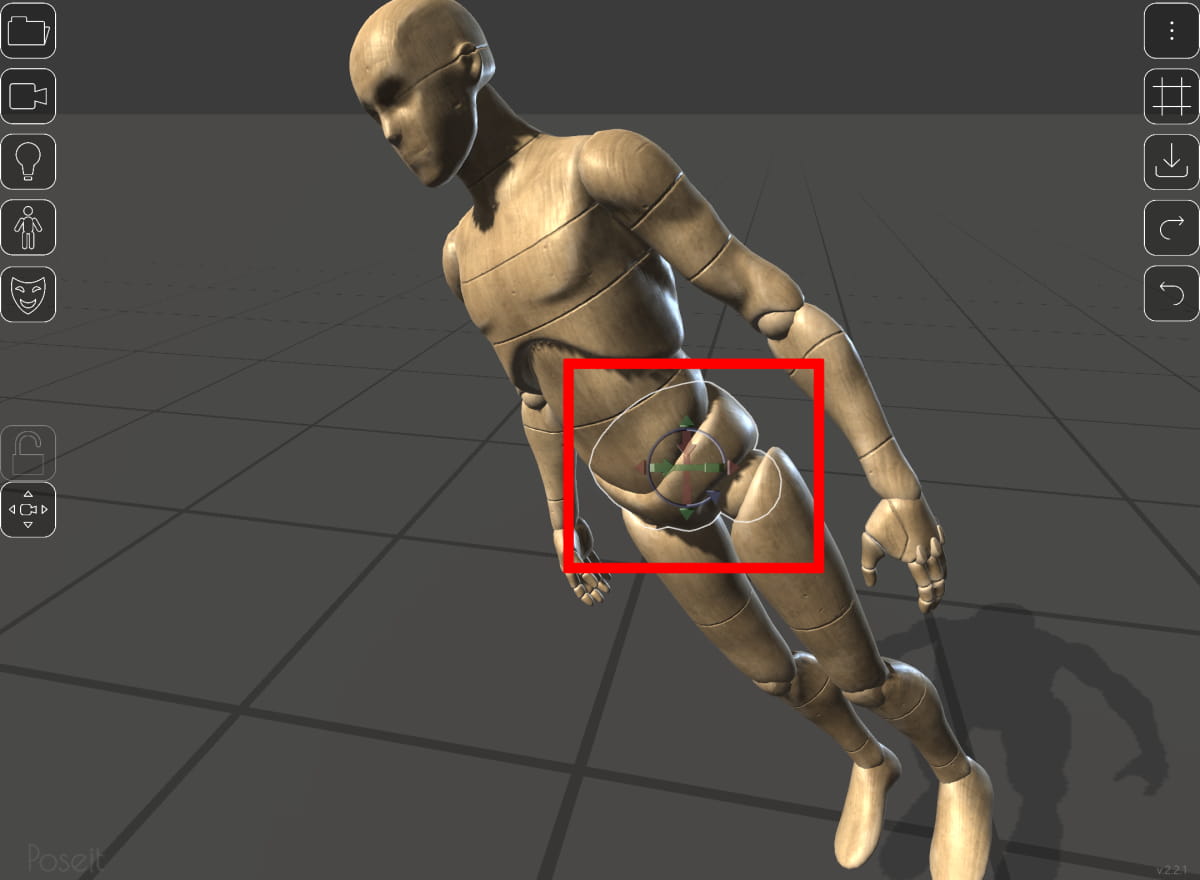 マネキンを移動・回転させる