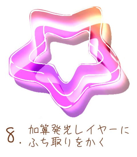 フチ取りを描く