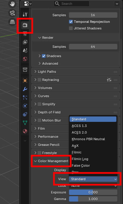 カラーマネージメントの設定