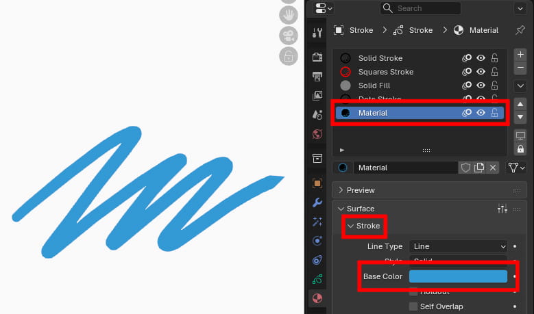 新しいマテリアルの色を設定する