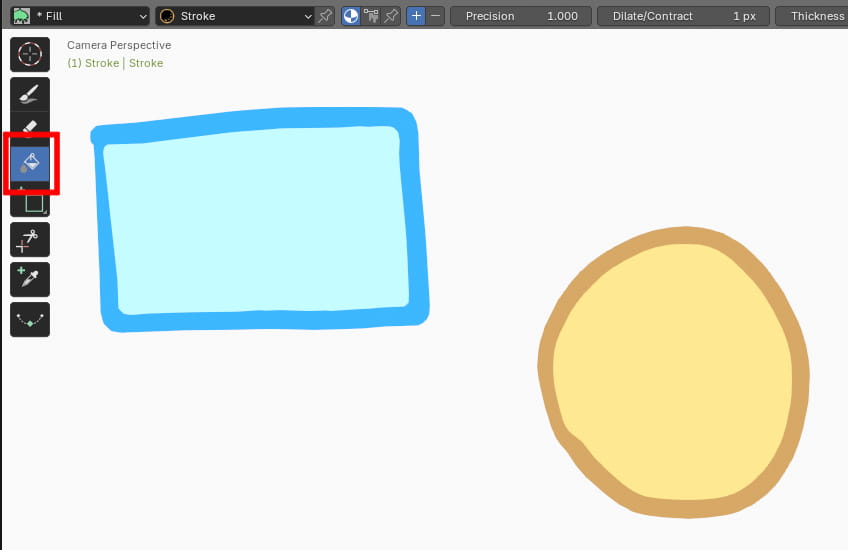 フィルツールで塗りつぶす