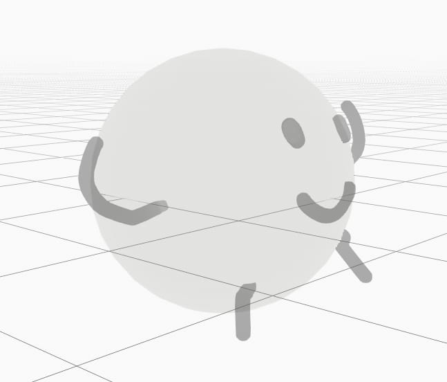 球体に沿って線が配置