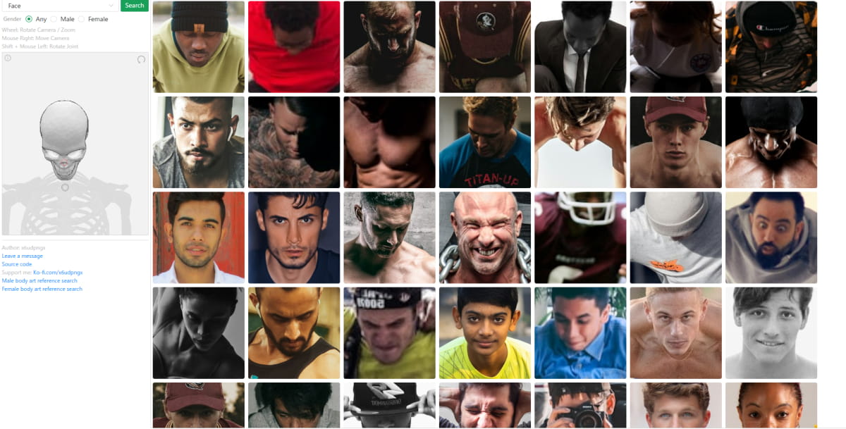 模型の関節の角度を変える