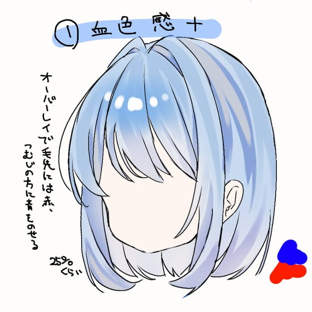 血色感を出す