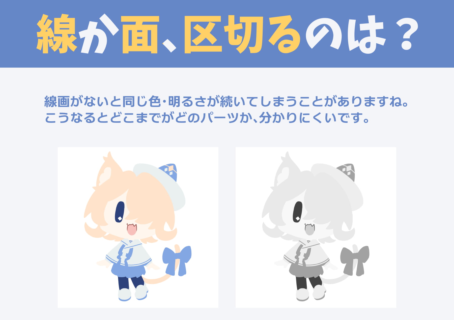 区切りが無い状態